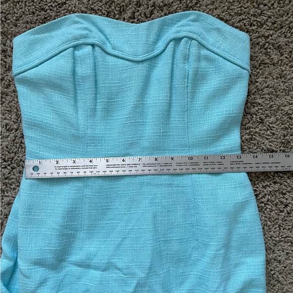 Lilly Pulitzer Bibi Tweed Strapless Mini Dress in Skye Blue Sz 2 Southern - Picture 9 of 15